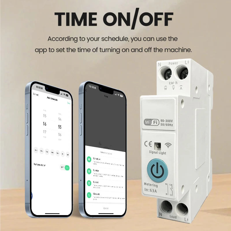 Disjoncteur Connecté WiFi 63A – Mesure & Protection – vue 3