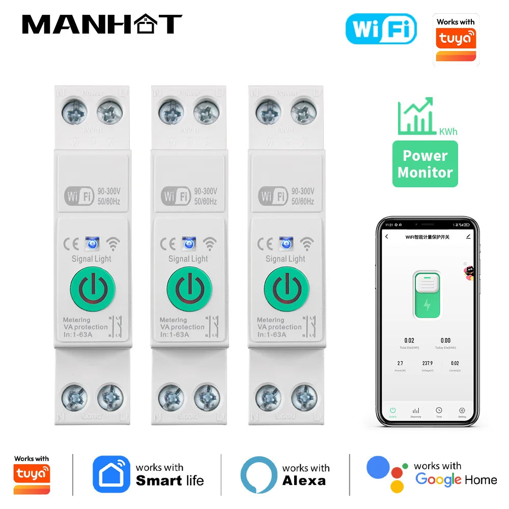 Disjoncteur Connecté WiFi 1-63A – Domacosy