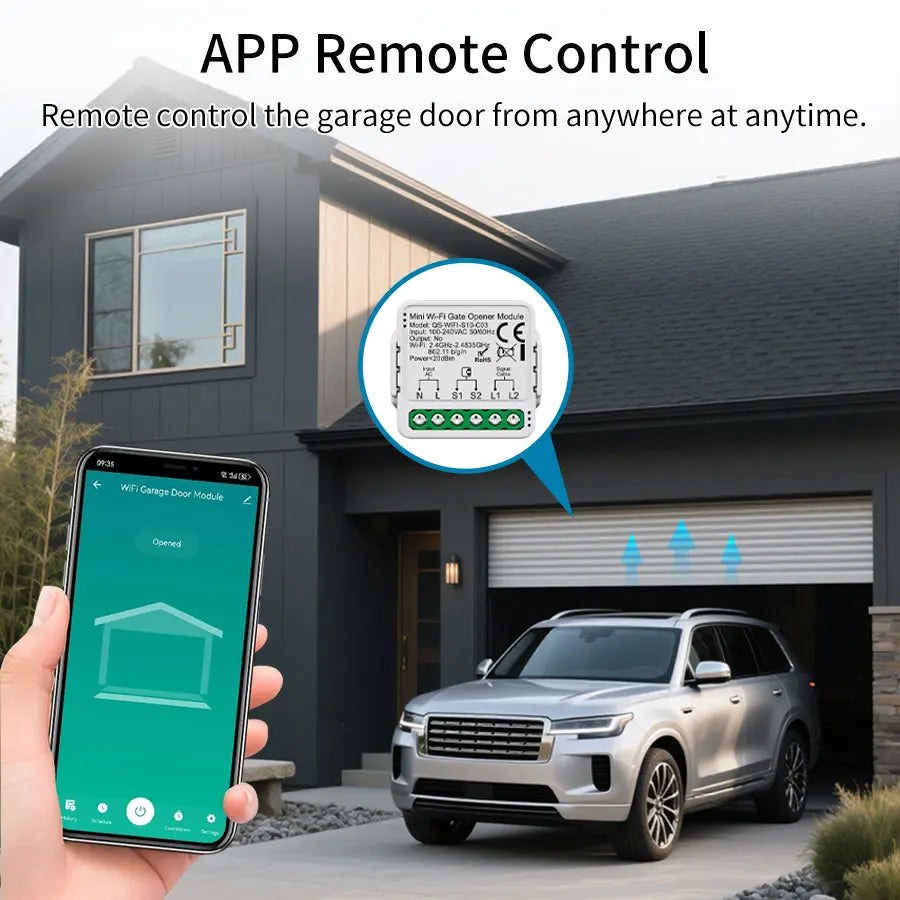 Ouvre-Portail & Garage Connecté WiFi – Commande Smartphone – vue 2