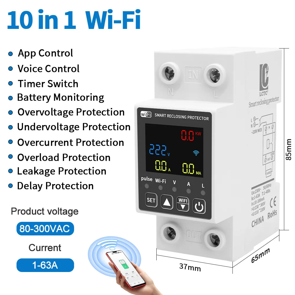 Compteur d'Énergie Connecté Tuya – vue 18