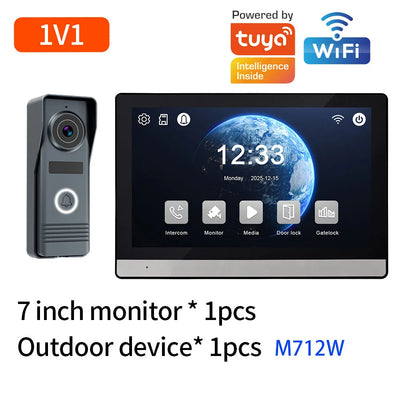 Interphone Vidéo Connecté – Écran Tactile 7 pouces & App