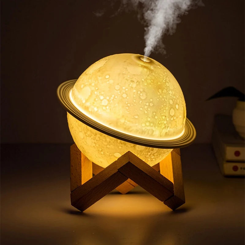 Diffuseur veilleuse en forme de lune, brumisateur d'ambiance