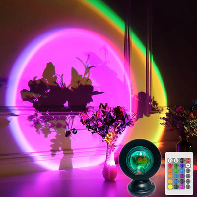 Lampe Coucher de Soleil – Projecteur 16 Couleurs