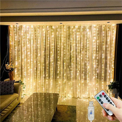 Guirlande Rideau LED USB – Domacosy
